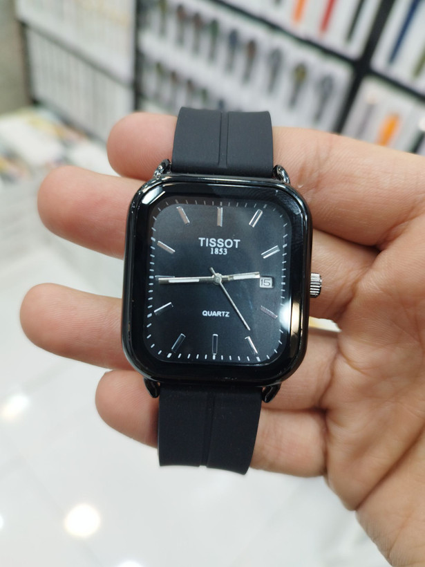 ساعت مردانه مگنتی برند تیسوت برند خوب و خوش رنگ و جذاب TISSOT مربعی