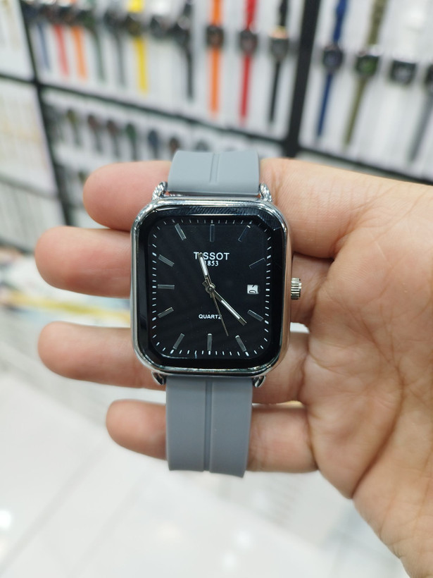 ساعت مردانه مگنتی برند تیسوت برند خوب و خوش رنگ و جذاب TISSOT مربعی